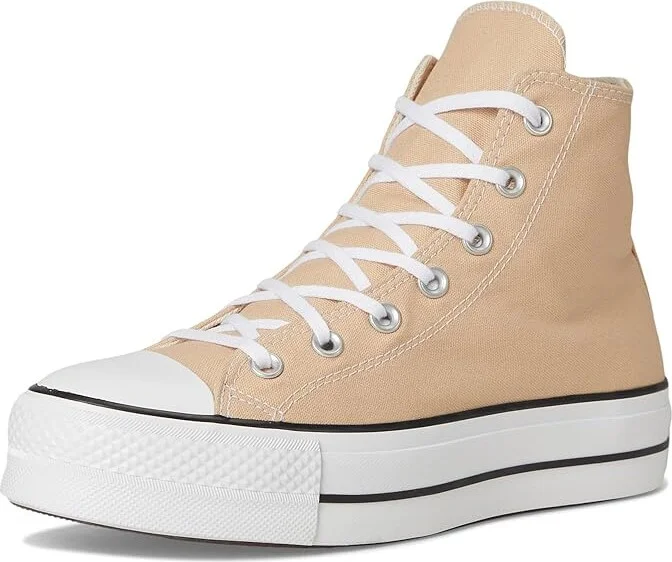 Converse Chuck Taylor All Star Lift Platform Women's Shoes Coastal Dune/White/Black : 7.5 B - Medium, Canvas/Rubber - Image 5