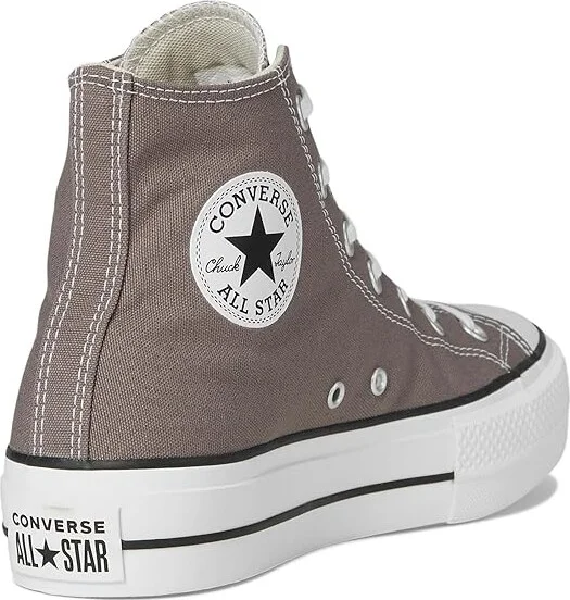 Converse Chuck Taylor All Star Lift Platform Women's Shoes Pure Pumice/White/Black : 11 B - Medium, Canvas/Rubber - Image 4