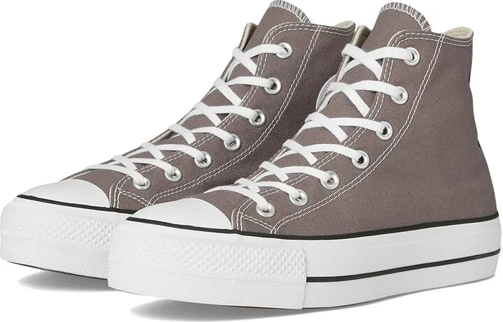 Converse Chuck Taylor All Star Lift Platform Women's Shoes Pure Pumice/White/Black : 11 B - Medium, Canvas/Rubber