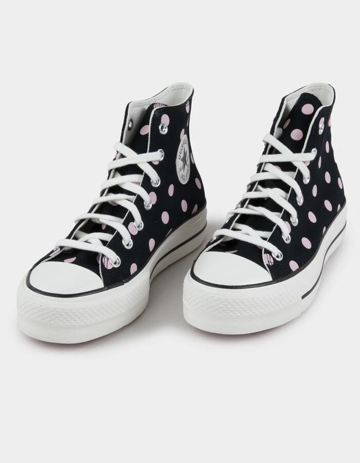 CONVERSE Chuck Taylor All Star Lift Womens Platform Polka Dot Shoes - Image 2