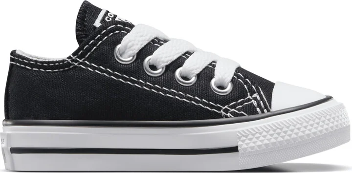 Converse Chuck Taylor All Star Low Top Infant/Toddler Shoes in Black | 7J235-000 - Image 3