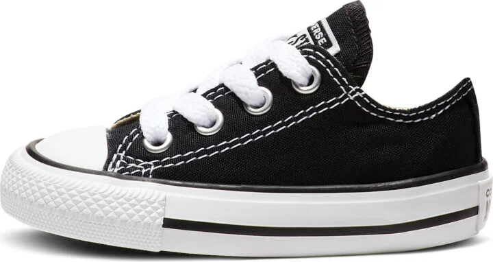 Converse Chuck Taylor All Star Low Top Infant/Toddler Shoes in Black | 7J235-000
