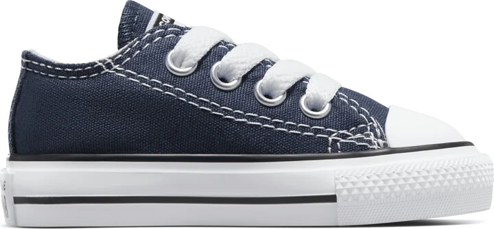 Converse Chuck Taylor All Star Low Top Infant/Toddler Shoes in Blue | 7J237-410 - Image 3