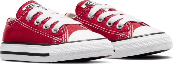 Converse Chuck Taylor All Star Low Top Infant/Toddler Shoes in Red | 7J236-600 - Image 5