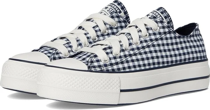 Converse Chuck Taylor All Star Low-Top Lift Platform Sneaker Women's Cold Weather Boots Obsidian/White/Vintage White : 6.5 Medium, Canvas