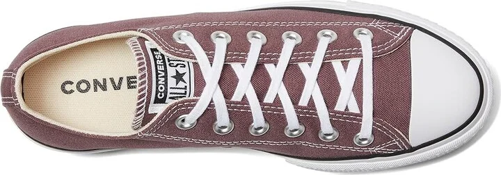 Converse Chuck Taylor All Star Low-Top Lift Platform Sneaker Women's Cold Weather Boots Trail Mixed/Natural Ivory/Black : 5 Medium, Canvas - Image 2