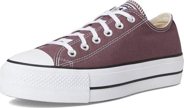 Converse Chuck Taylor All Star Low-Top Lift Platform Sneaker Women's Cold Weather Boots Trail Mixed/Natural Ivory/Black : 5 Medium, Canvas - Image 5