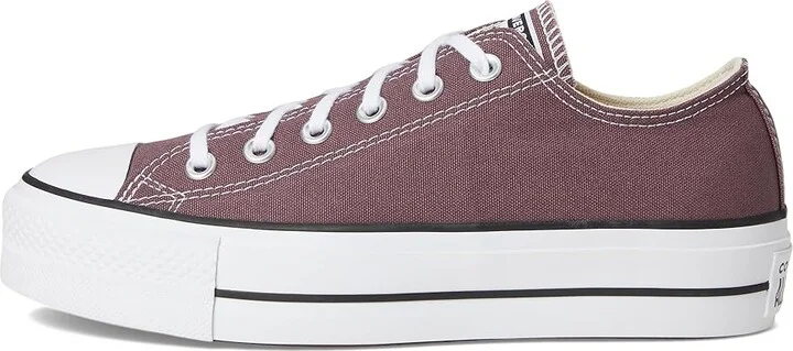 Converse Chuck Taylor All Star Low-Top Lift Platform Sneaker Women's Cold Weather Boots Trail Mixed/Natural Ivory/Black : 5 Medium, Canvas - Image 6