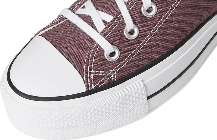 Converse Chuck Taylor All Star Low-Top Lift Platform Sneaker Women's Cold Weather Boots Trail Mixed/Natural Ivory/Black : 5 Medium, Canvas - Image 7