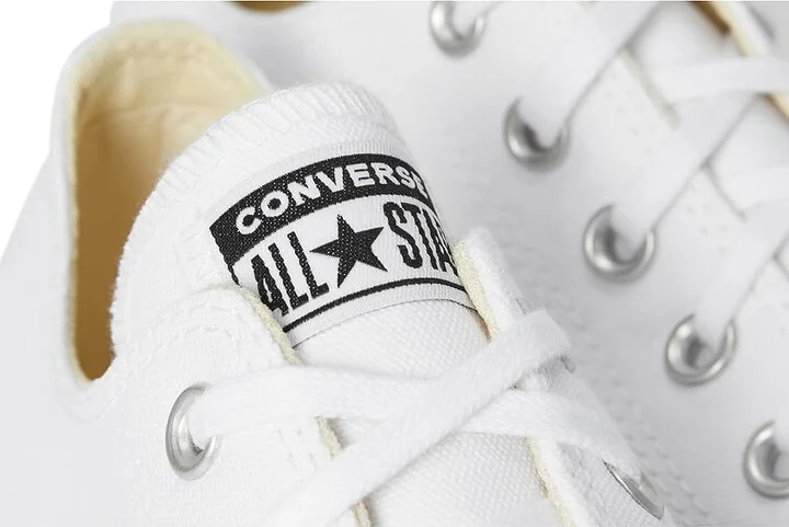 Converse Chuck Taylor All Star Low-Top Platform Sneaker Women's Shoes White/Black/White : 5 B - Medium, Canvas - Image 7