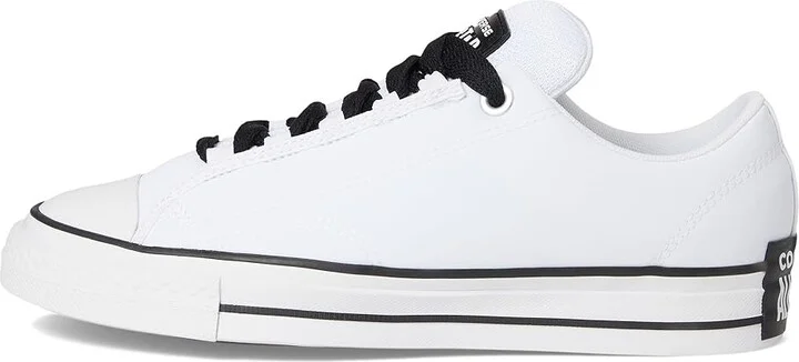 Converse Chuck Taylor All Star Low-Top Puffed Sneaker Men's Shoes White/Black : Men's 13 - Women's 15 Medium, Synthetic - Image 6