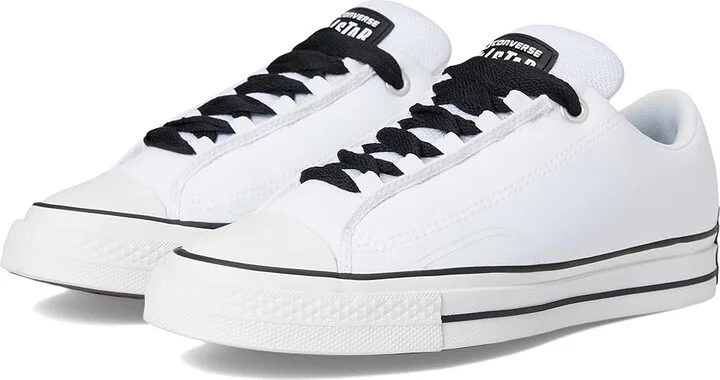 Converse Chuck Taylor All Star Low-Top Puffed Sneaker Men's Shoes White/Black : Men's 13 - Women's 15 Medium, Synthetic