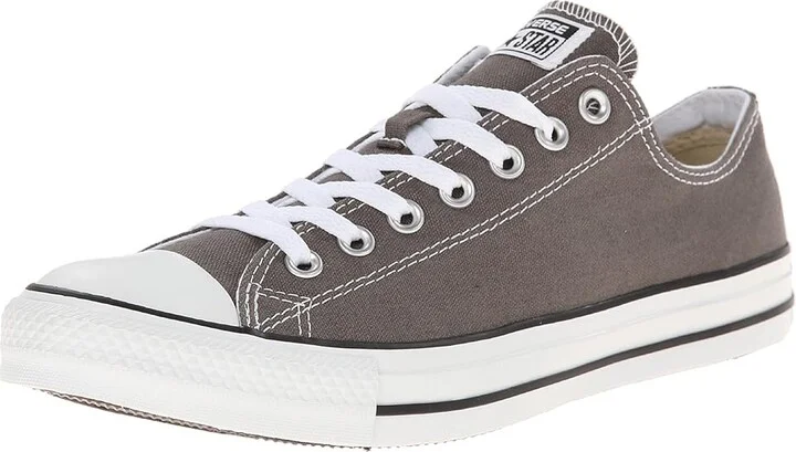 Converse Chuck Taylor All Star Low Top Sneaker Classic Shoes Charcoal : Men's 9.5 - Women's 11.5 Medium, Canvas - Image 2