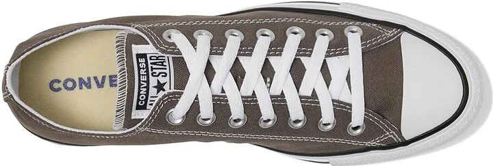 Converse Chuck Taylor All Star Low Top Sneaker Classic Shoes Charcoal : Men's 9.5 - Women's 11.5 Medium, Canvas - Image 3