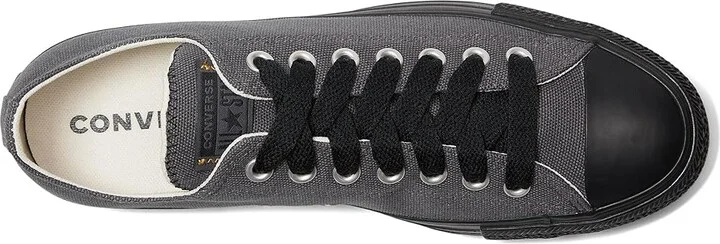 Converse Chuck Taylor All Star Low-Top Sneaker Classic Shoes Dark Matter/Black/Sunflower Gold : Men's 12 - Women's 14 Medium, Canvas - Image 2