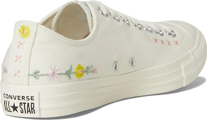 Converse Chuck Taylor All Star Low Top Sneaker Classic Shoes Egret/Foothill Green : Men's 11.5 - Women's 13.5 Medium, Canvas - Image 4