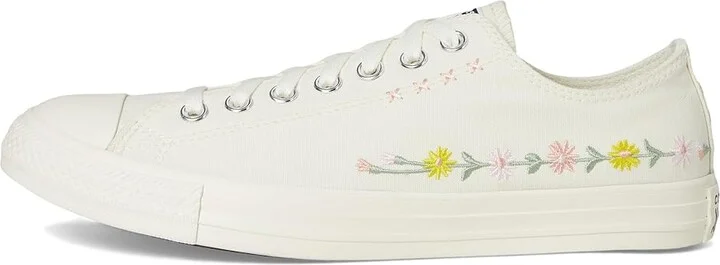 Converse Chuck Taylor All Star Low Top Sneaker Classic Shoes Egret/Foothill Green : Men's 11.5 - Women's 13.5 Medium, Canvas - Image 6