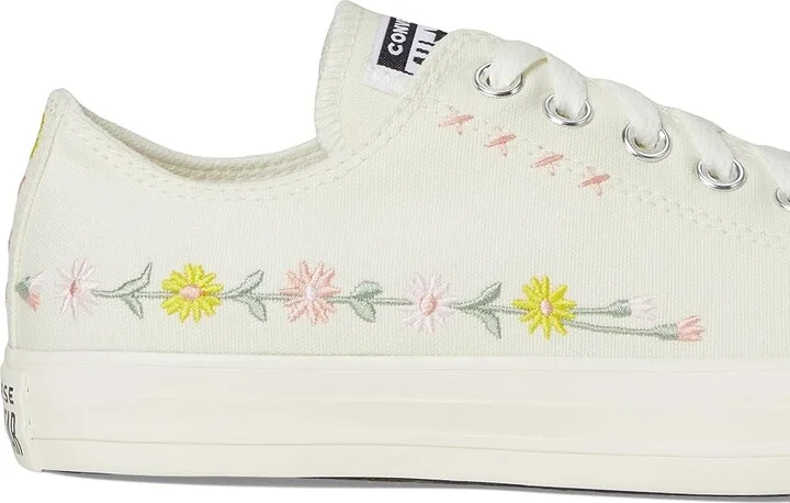 Converse Chuck Taylor All Star Low Top Sneaker Classic Shoes Egret/Foothill Green : Men's 11.5 - Women's 13.5 Medium, Canvas - Image 7