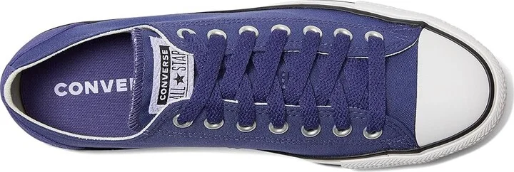 Converse Chuck Taylor All Star Low-Top Sneaker Classic Shoes Fresh Blueberry/White/Violet Heat : Men's 11 - Women's 13 Medium, Canvas - Image 2