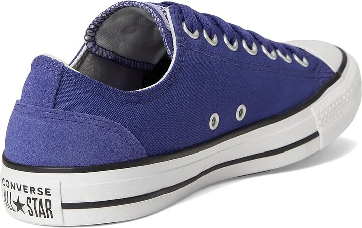 Converse Chuck Taylor All Star Low-Top Sneaker Classic Shoes Fresh Blueberry/White/Violet Heat : Men's 11 - Women's 13 Medium, Canvas - Image 4
