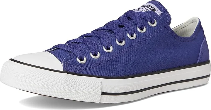 Converse Chuck Taylor All Star Low-Top Sneaker Classic Shoes Fresh Blueberry/White/Violet Heat : Men's 11 - Women's 13 Medium, Canvas - Image 5