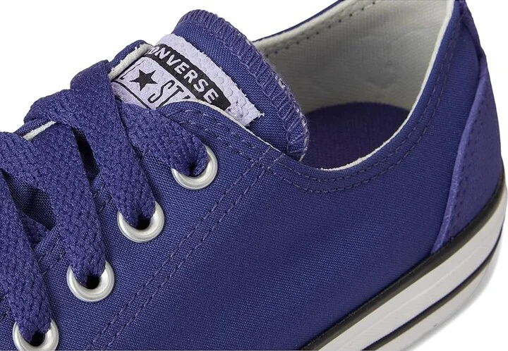 Converse Chuck Taylor All Star Low-Top Sneaker Classic Shoes Fresh Blueberry/White/Violet Heat : Men's 11 - Women's 13 Medium, Canvas - Image 7