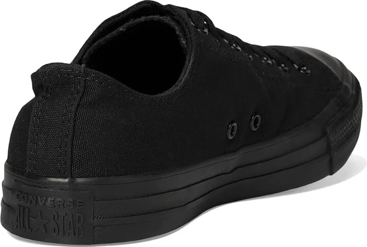 Converse Chuck Taylor All Star Low Top Sneaker Classic Shoes Monochrome Black : Men's 11 - Women's 13 Medium, Canvas - Image 4