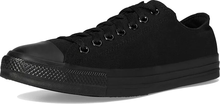 Converse Chuck Taylor All Star Low Top Sneaker Classic Shoes Monochrome Black : Men's 11 - Women's 13 Medium, Canvas - Image 5