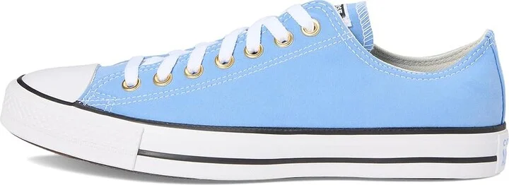 Converse Chuck Taylor All Star Low Top Sneaker Classic Shoes Open Sky/White/Gold : Men's 9.5 - Women's 11.5 Medium, Canvas - Image 6