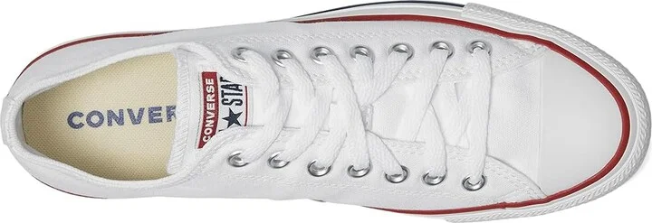 Converse Chuck Taylor All Star Low Top Sneaker Classic Shoes Optical White : Men's 11 - Women's 13 Medium, Canvas - Image 2