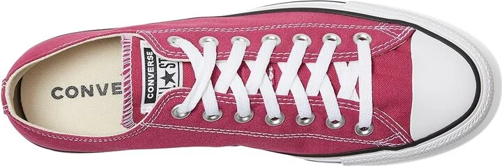 Converse Chuck Taylor All Star Low-Top Sneaker Classic Shoes Vermillion Red : Men's 6 - Women's 8 Medium, Canvas - Image 2