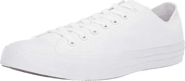 Converse Chuck Taylor All Star Low Top Sneaker Classic Shoes White Monochrom : Men's 10 - Women's 12 Medium, Canvas - Image 2