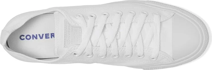 Converse Chuck Taylor All Star Low Top Sneaker Classic Shoes White Monochrom : Men's 10 - Women's 12 Medium, Canvas - Image 3