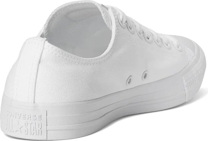 Converse Chuck Taylor All Star Low Top Sneaker Classic Shoes White Monochrom : Men's 10 - Women's 12 Medium, Canvas - Image 5