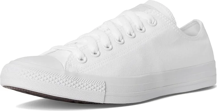 Converse Chuck Taylor All Star Low Top Sneaker Classic Shoes White Monochrom : Men's 10 - Women's 12 Medium, Canvas - Image 6