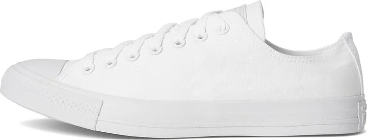 Converse Chuck Taylor All Star Low Top Sneaker Classic Shoes White Monochrom : Men's 10 - Women's 12 Medium, Canvas - Image 7