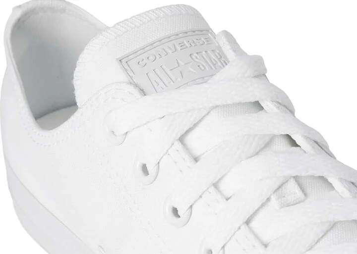 Converse Chuck Taylor All Star Low Top Sneaker Classic Shoes White Monochrom : Men's 10 - Women's 12 Medium, Canvas - Image 8