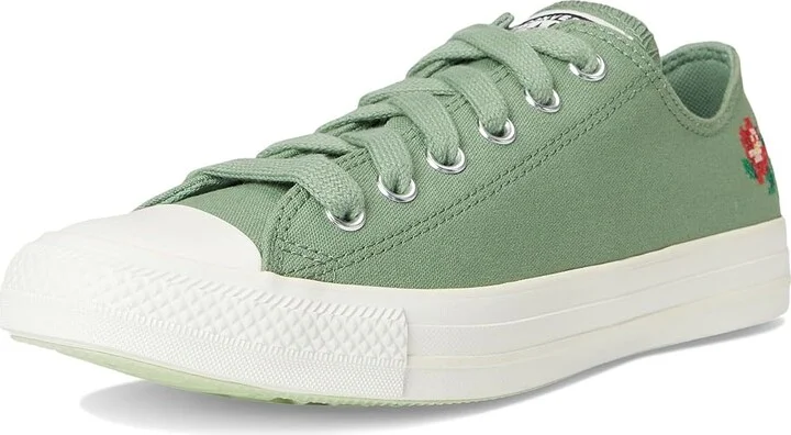 Converse Chuck Taylor All Star Low-Top Sneaker Women's Classic Shoes Foothill Green/Vintage White/Horizon Pink : 5.5 M, Canvas - Image 5