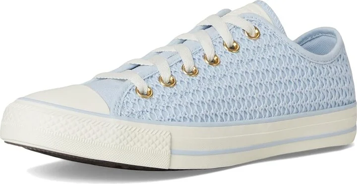 Converse Chuck Taylor All Star Low Top Sneaker Women's Lace-up Boots Blue Supermoon/Egret/Gold : 5.5 B - Medium, Canvas - Image 5