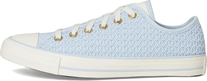 Converse Chuck Taylor All Star Low Top Sneaker Women's Lace-up Boots Blue Supermoon/Egret/Gold : 5.5 B - Medium, Canvas - Image 6