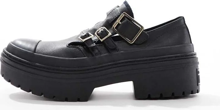 Converse Chuck Taylor All Star Lugged Heel Mary Jane Platform in black - Image 2