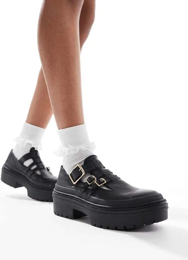 Converse Chuck Taylor All Star Lugged Heel Mary Jane Platform in black - Image 4