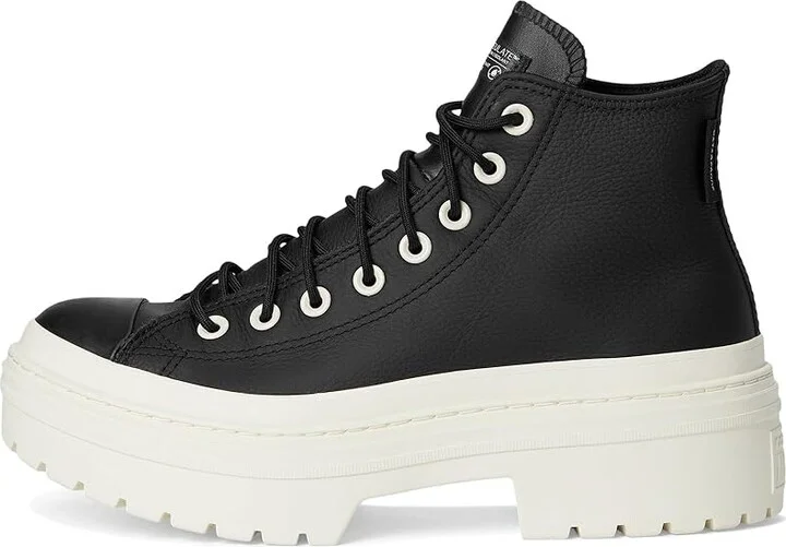 Converse Chuck Taylor All Star Lugged Heel Platform Waterproof Women's Shoes Black/Black/Egret : 8.5 B - Medium, Leather/Rubber - Image 6