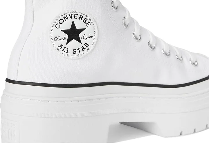 Converse Chuck Taylor All Star Lugged Heel Platform Waterproof Women's Shoes White/Black/Egret : 5 B - Medium, Canvas - Image 7