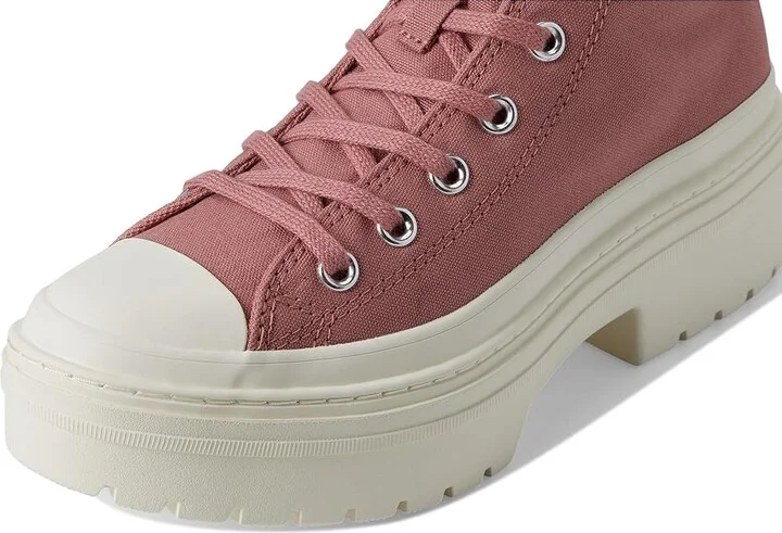 Converse Chuck Taylor All Star Lugged Heel Women's Cold Weather Boots Light Saddle/Egret/Black : 9 Medium, Canvas - Image 7