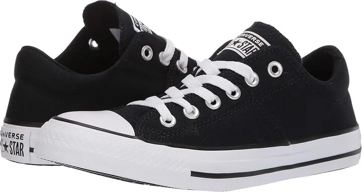 Converse Chuck Taylor All Star Madison Low Top Sneaker Women's Shoes Black/Natural Ivory/White : 10 B - Medium, Canvas