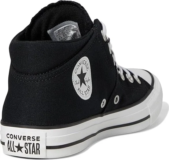 Converse Chuck Taylor All Star Madison Mid-Top Sneaker Women's Shoes Black : 10 B - Medium, Textile - Image 5