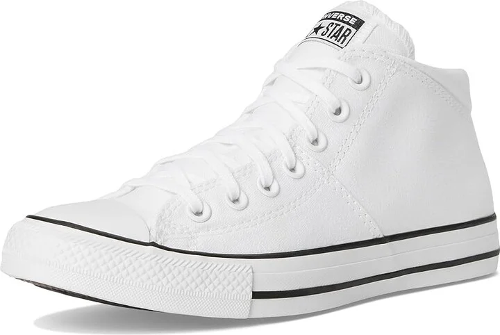 Converse Chuck Taylor All Star Madison Mid-Top Sneaker Women's Shoes White/Black/White : 5.5 B - Medium, Textile/Canvas - Image 5