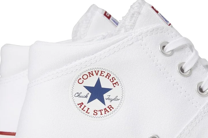 Converse Chuck Taylor All Star Madison Mid-Top Sneaker Women's Shoes White/White/White : 5.5 B - Medium, Textile - Image 8