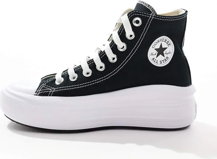 Converse Chuck Taylor All Star Move Hi sneakers in black - Image 2